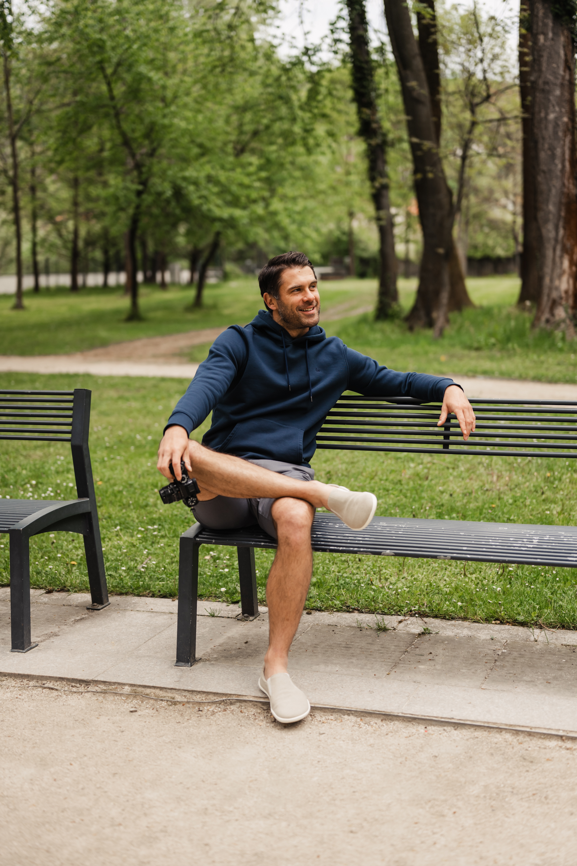 Sweat à capuche homme Be Lenka Essentials - Dark Blue.