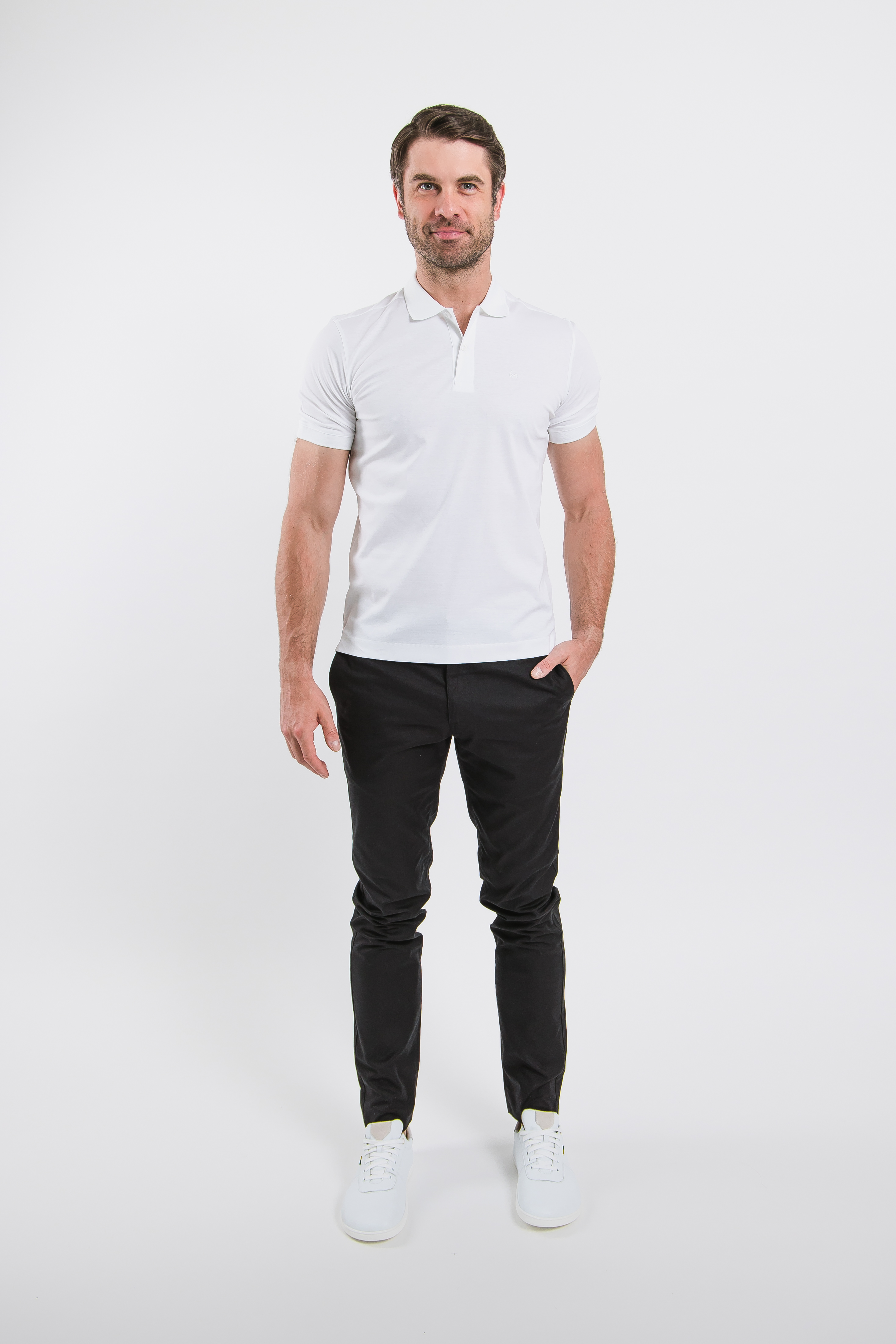 Polo homme Be Lenka Essentials - White.