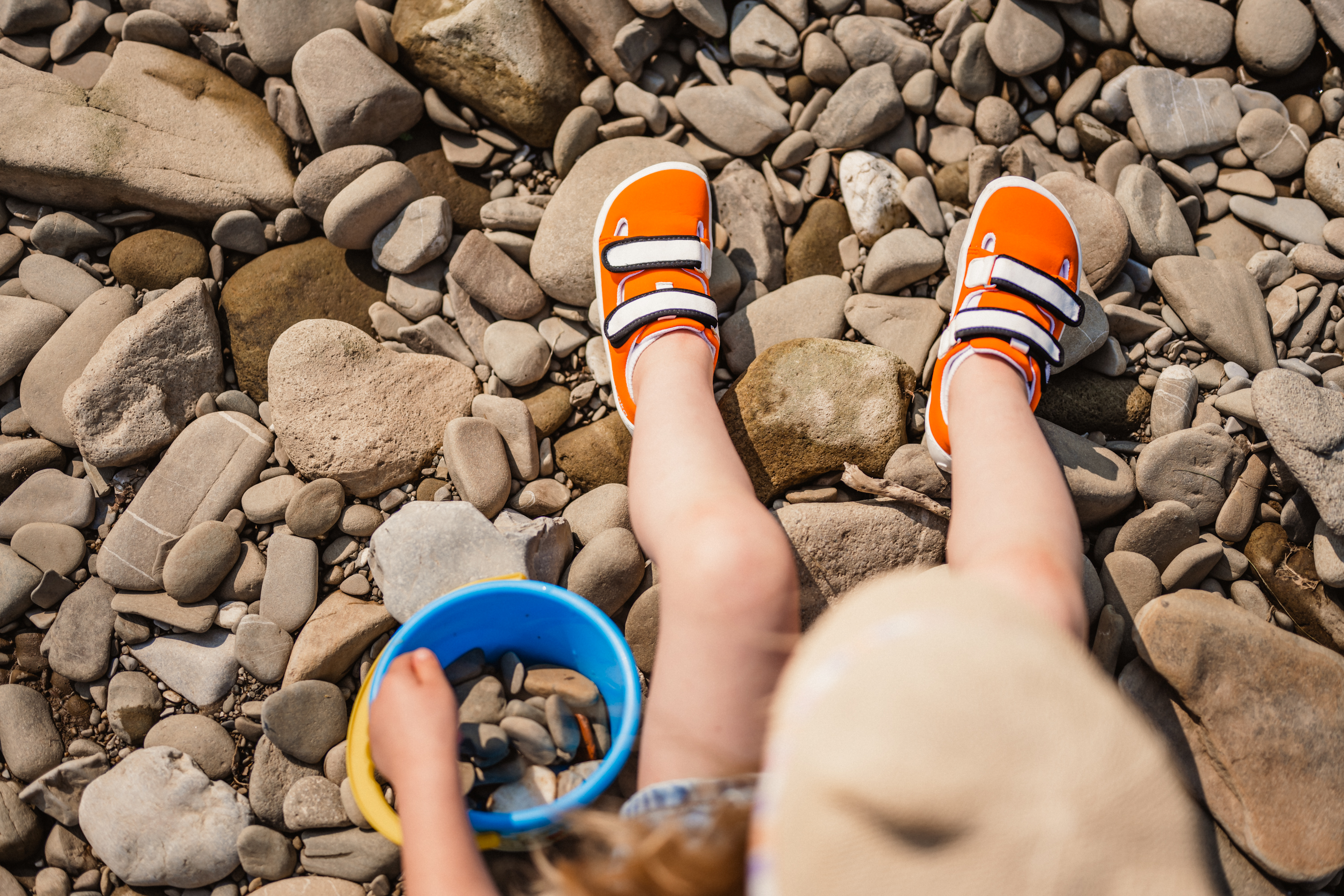 Baskets enfants barefoot Be Lenka Seasiders - Orangy.