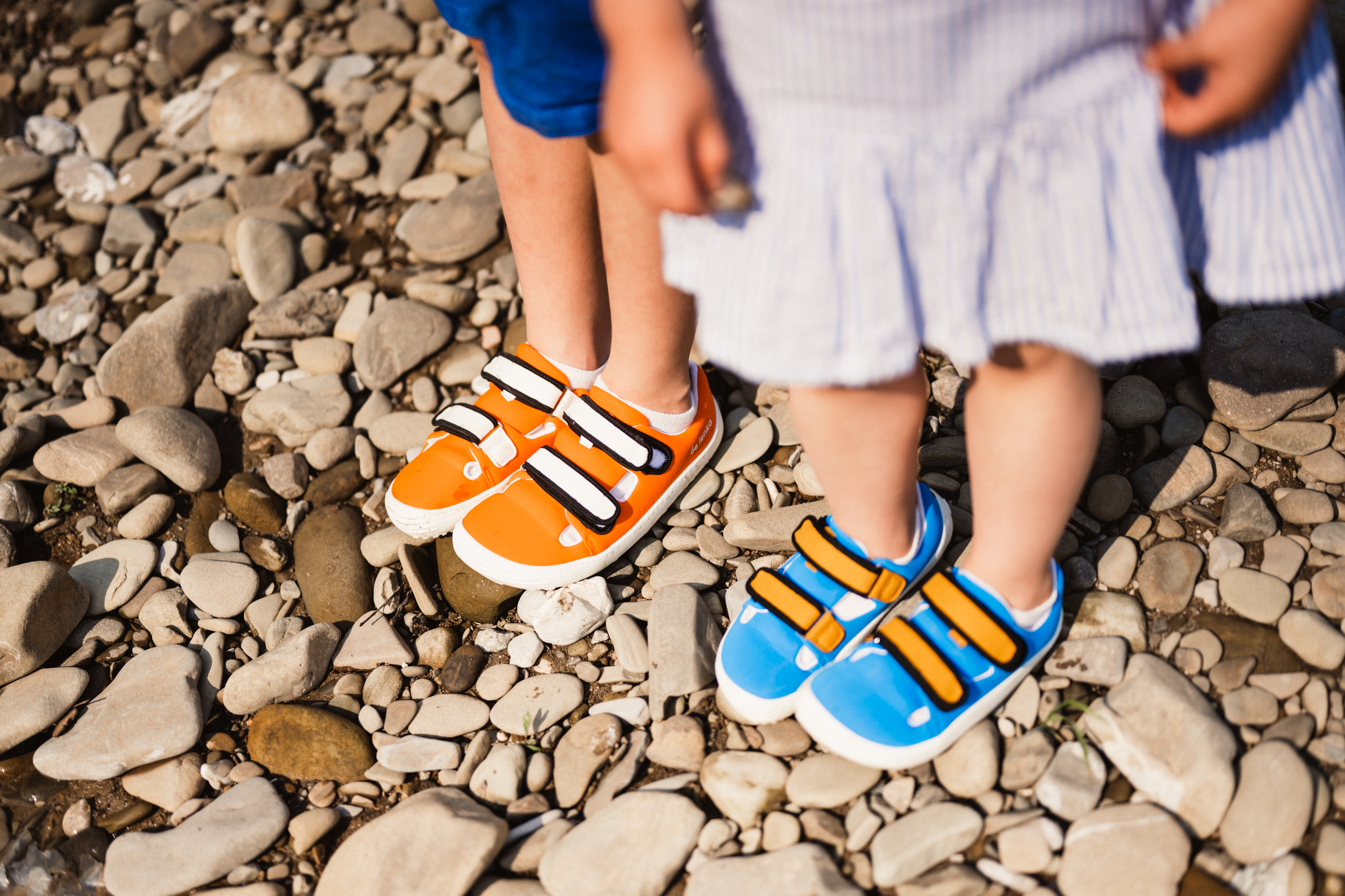 Baskets enfants barefoot Be Lenka Seasiders - Orangy.