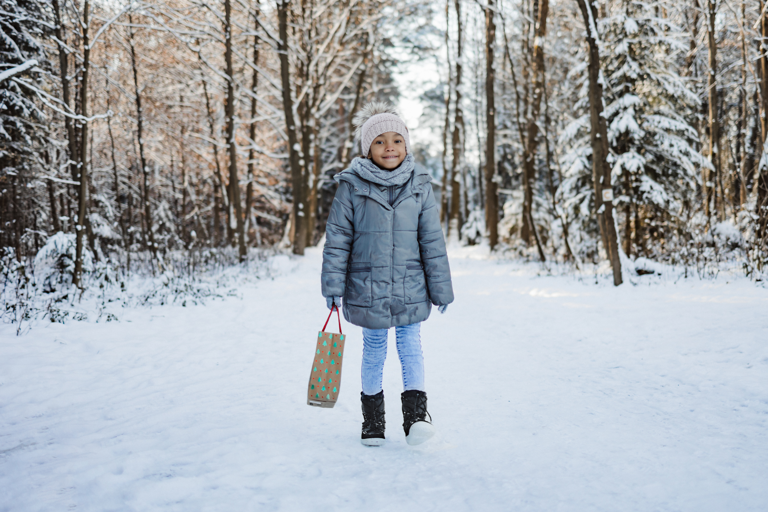 Chaussures l'hiver enfants barefoot Be Lenka Snowfox Kids 2.0 - Black.