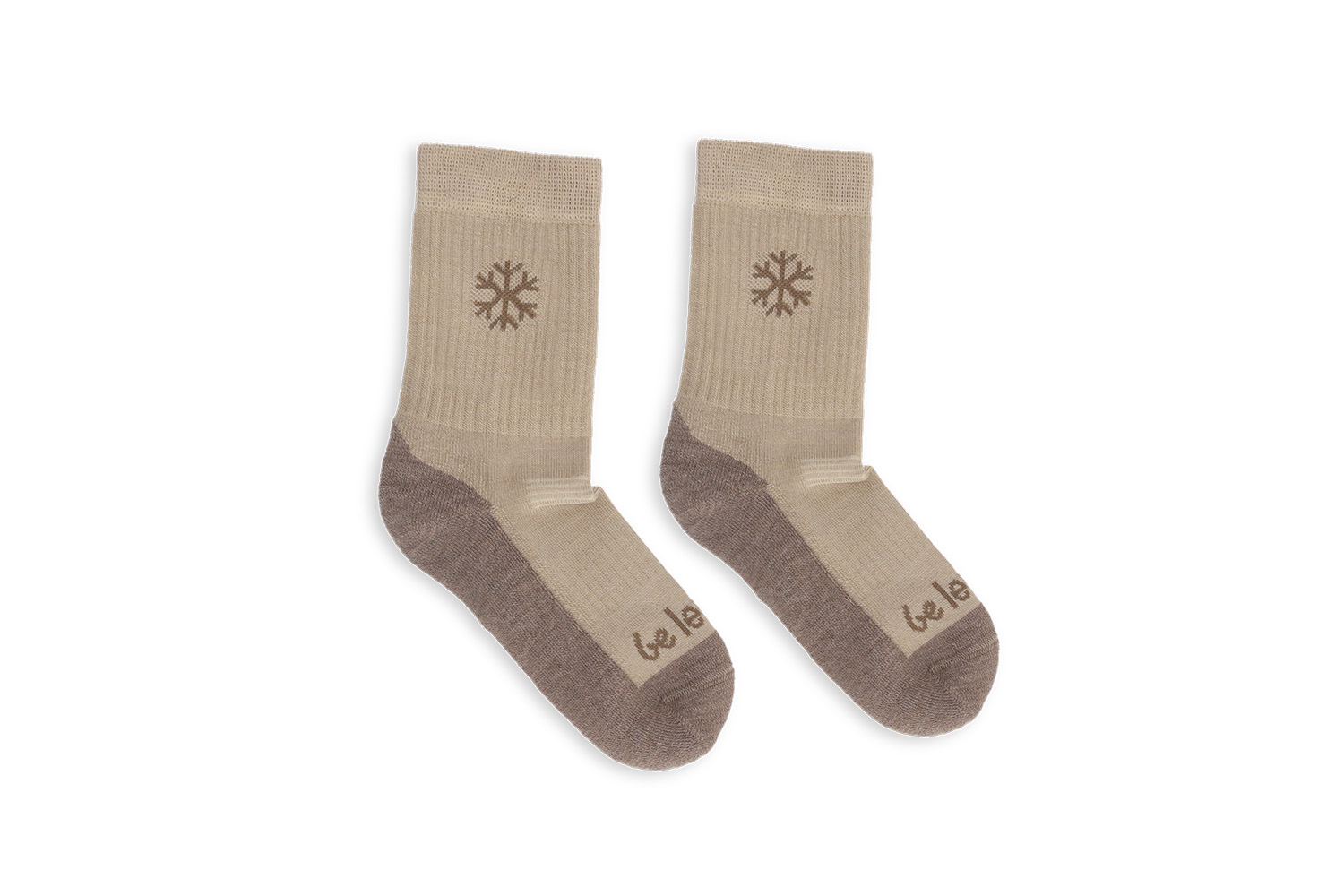 Chaussettes enfants Barefoot Be Lenka Kids - Crew - Merino Wool - Beige