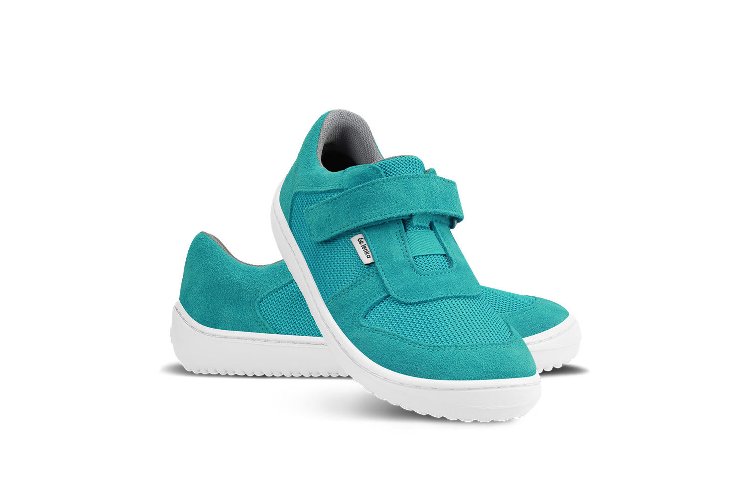 Baskets enfants barefoot Be Lenka Joy - Turquoise & White.