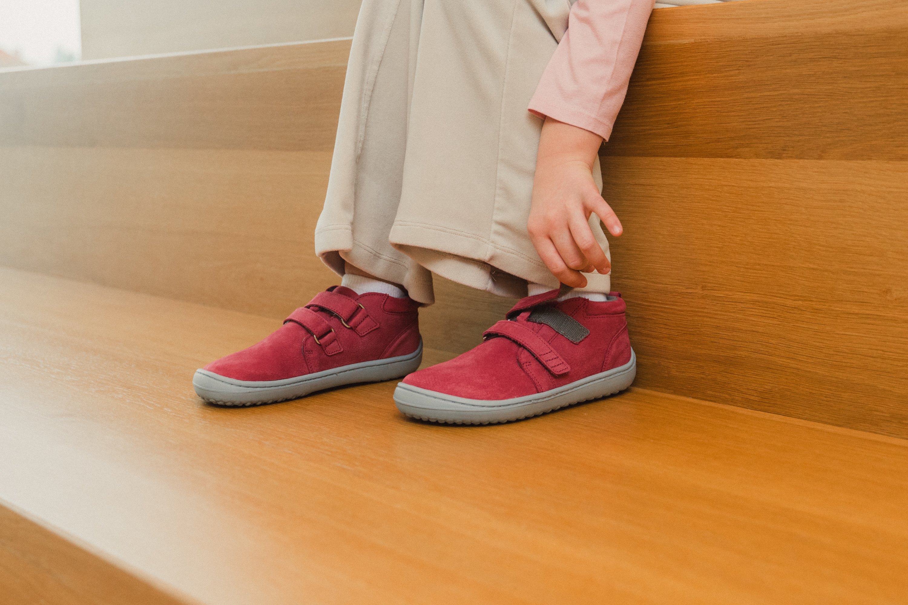 Chaussures enfants barefoot Be Lenka Play - Raspberry Pink.