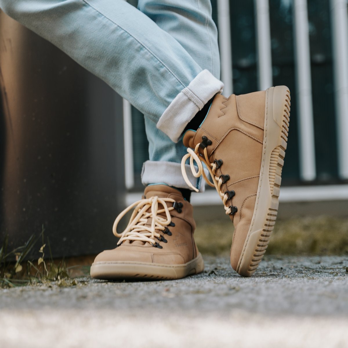 Barefoot Sneakers Barebarics Element - Walnut Brown.