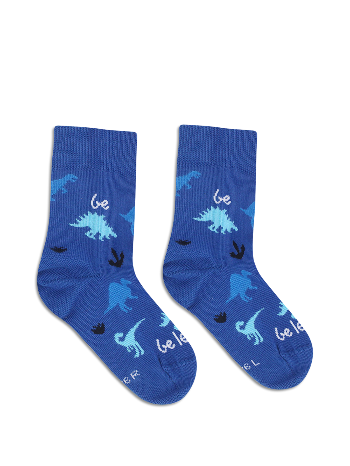 Chaussettes enfants Barefoot Be Lenka Kids - Crew - Dino - Royal Blue