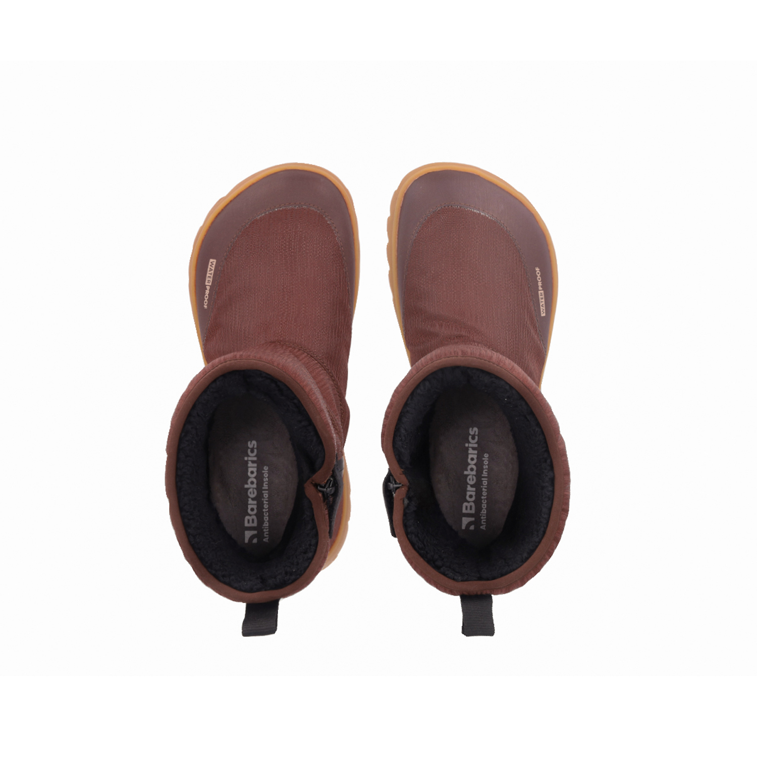 Barefoot chaussures d'hiver Barebarics PolarStride - Copper Brown.