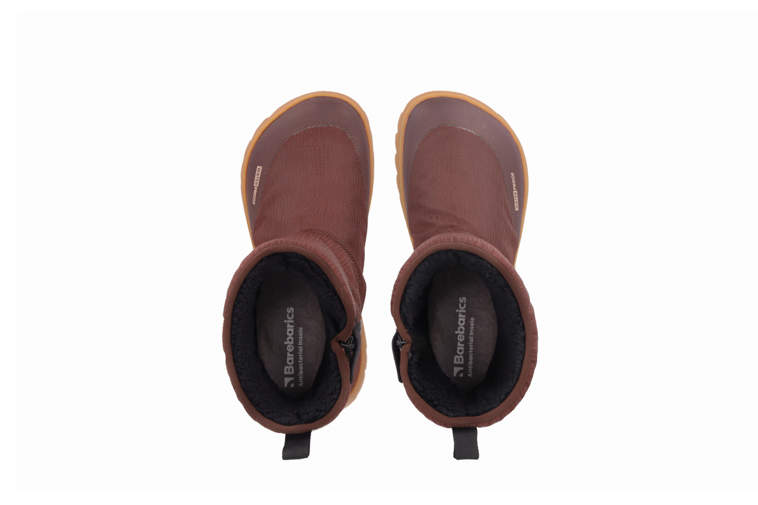 Barefoot chaussures d'hiver Barebarics PolarStride - Copper Brown.