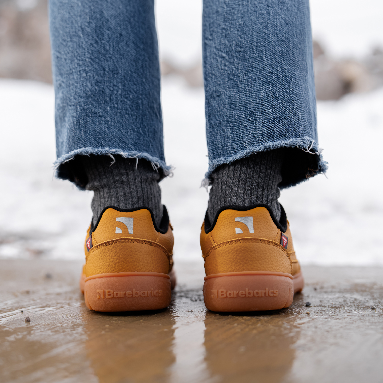 Barefoot Sneakers Barebarics Zing Frost - Light Caramel.