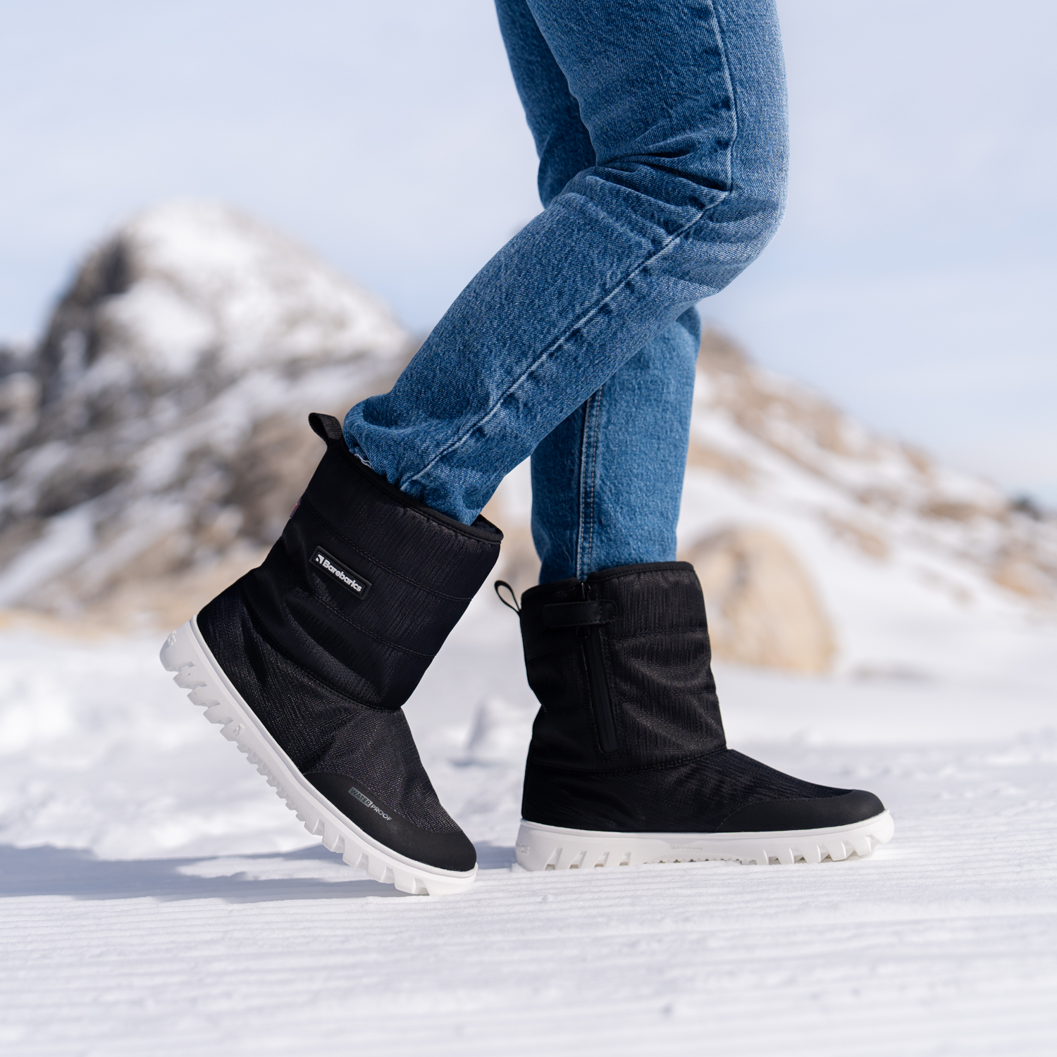 Barefoot chaussures d'hiver Barebarics PolarStride - Black.