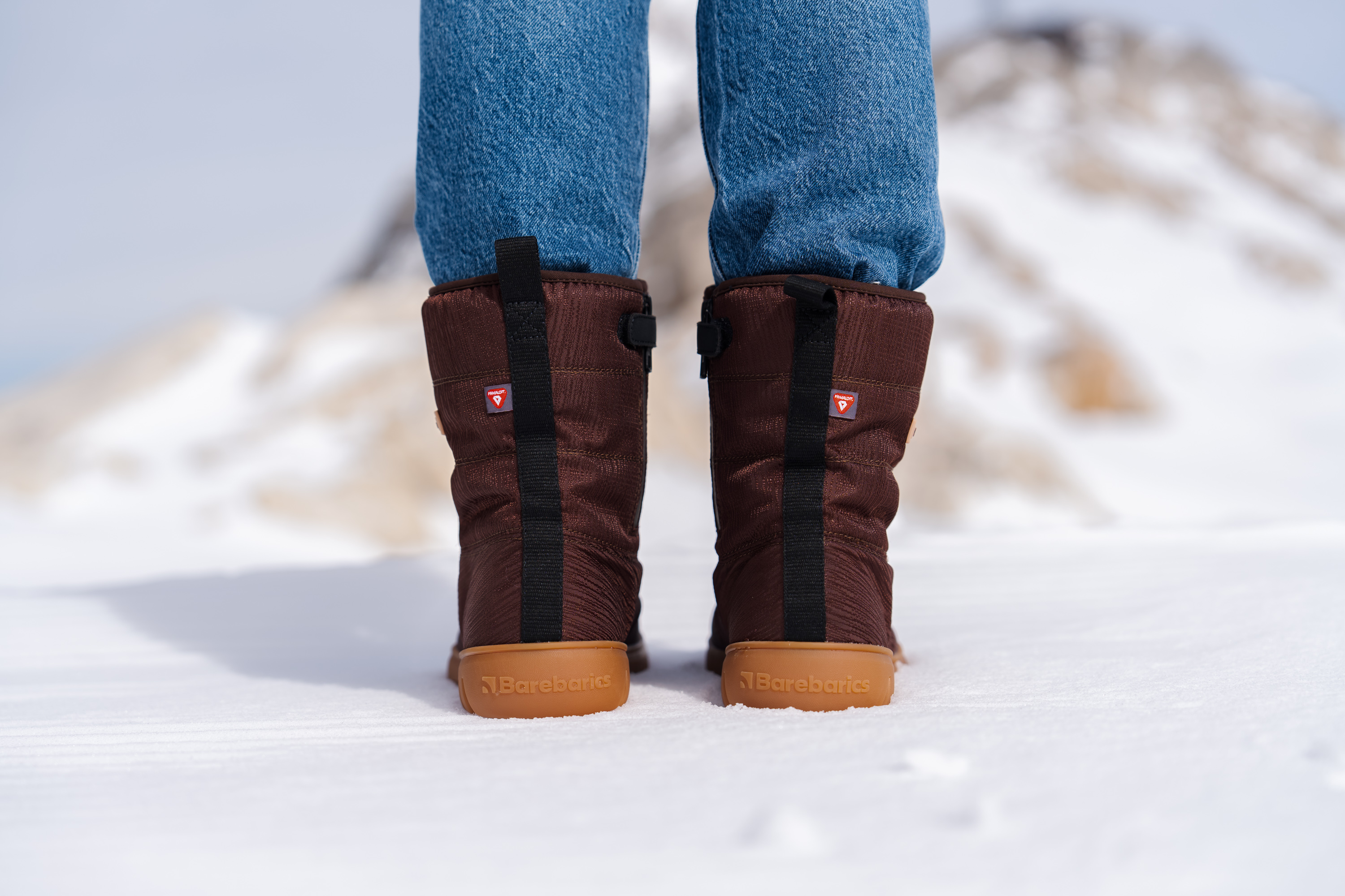 Barefoot chaussures d'hiver Barebarics PolarStride - Copper Brown.