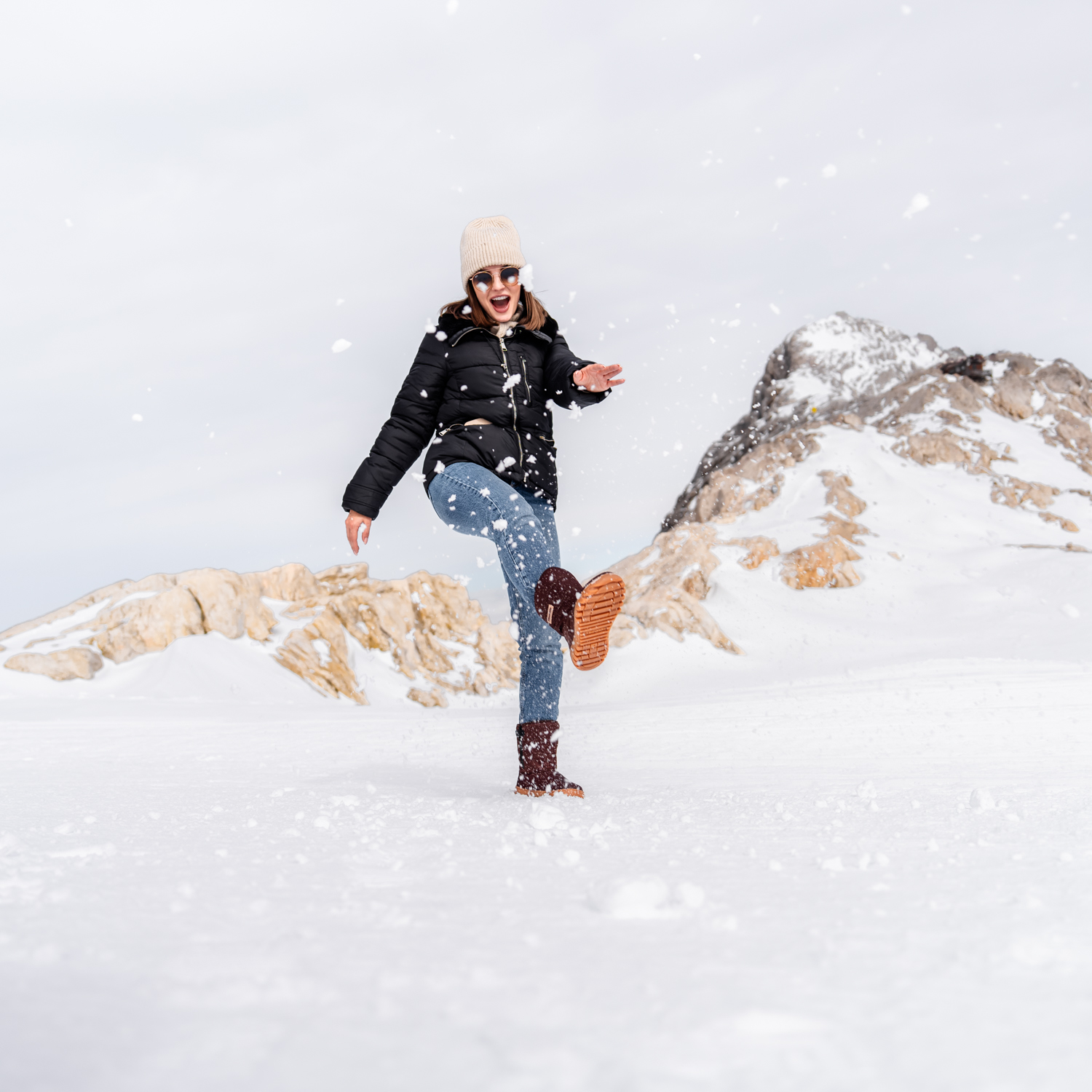 Barefoot chaussures d'hiver Barebarics PolarStride - Copper Brown.