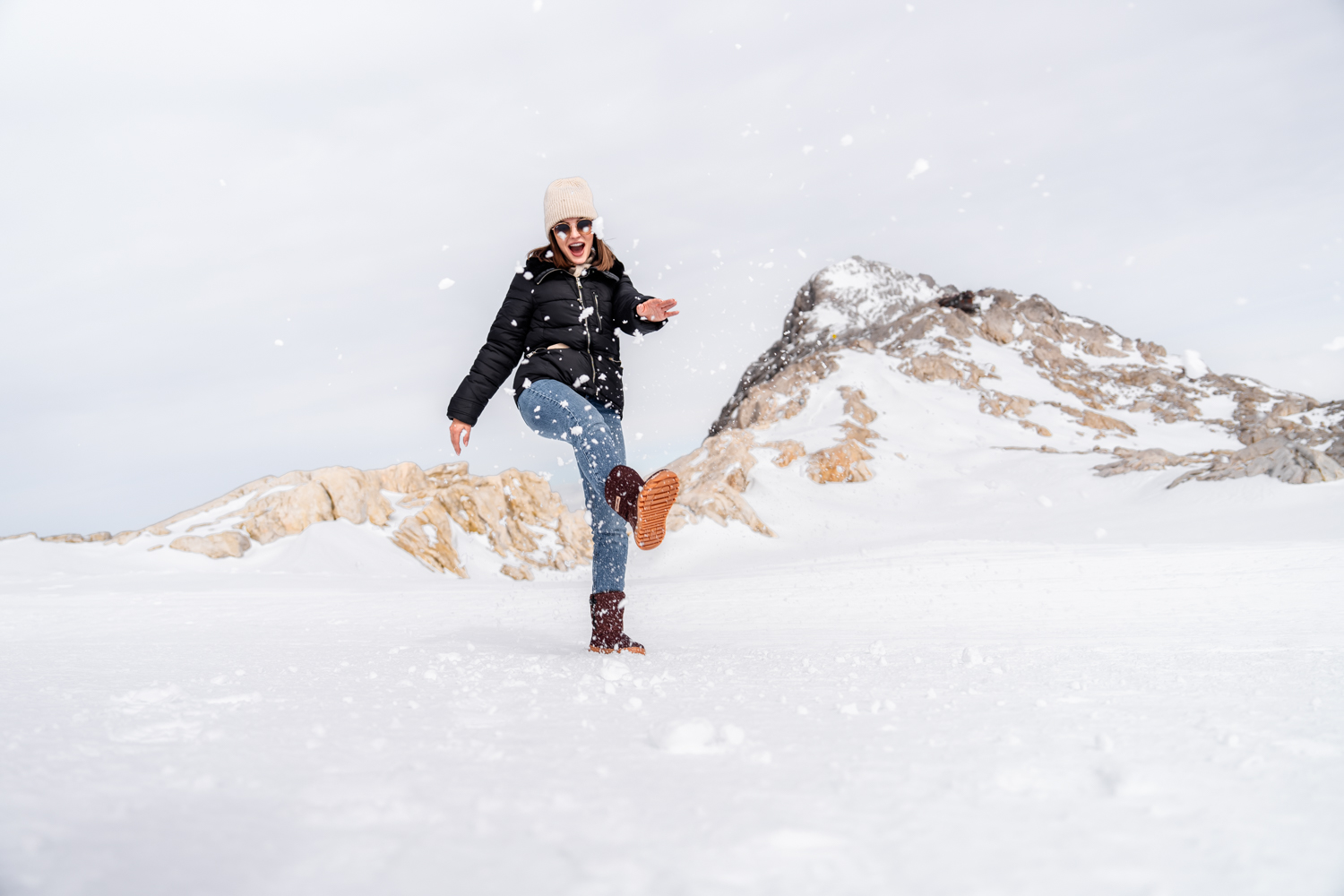 Barefoot chaussures d'hiver Barebarics PolarStride - Copper Brown.