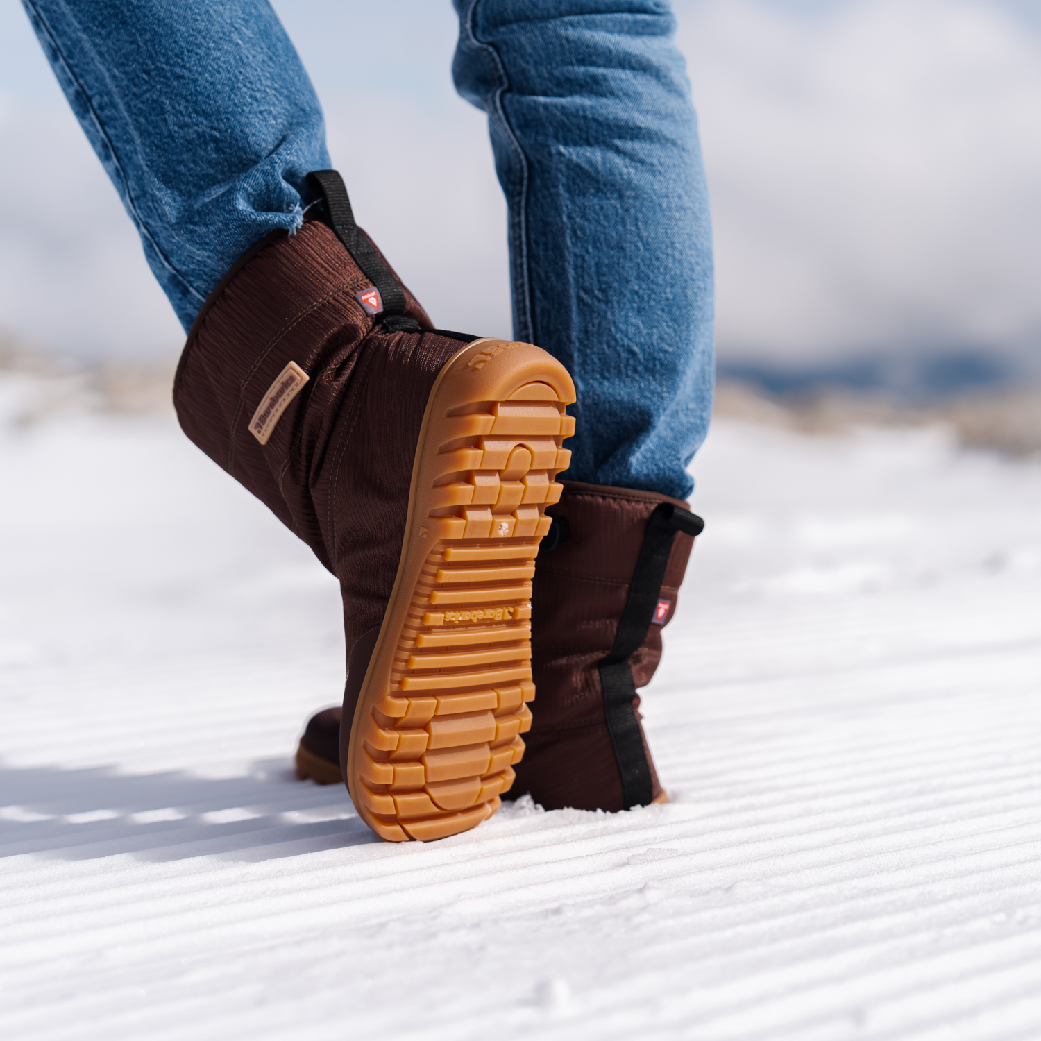 Barefoot chaussures d'hiver Barebarics PolarStride - Copper Brown.