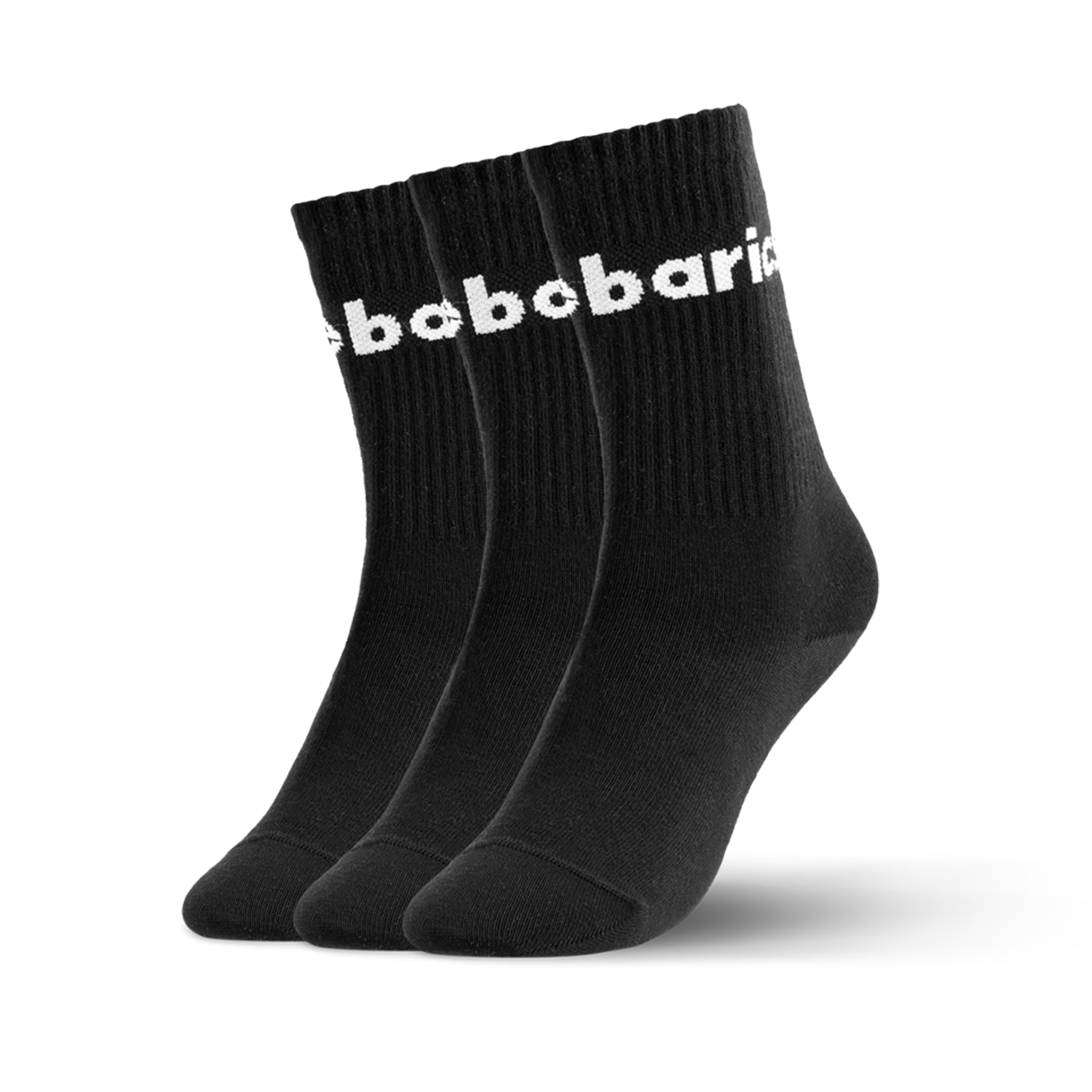 Barebarics - Chaussettes Barefoot - Crew - Black - Big logo - 3 pack