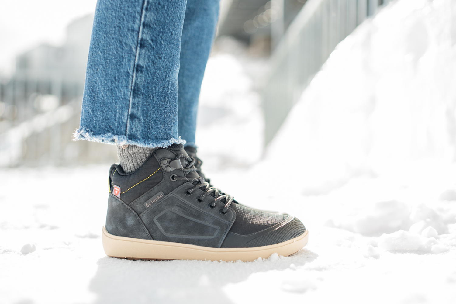 Barefoot chaussures Be Lenka ArcticEdge - Charcoal Black.