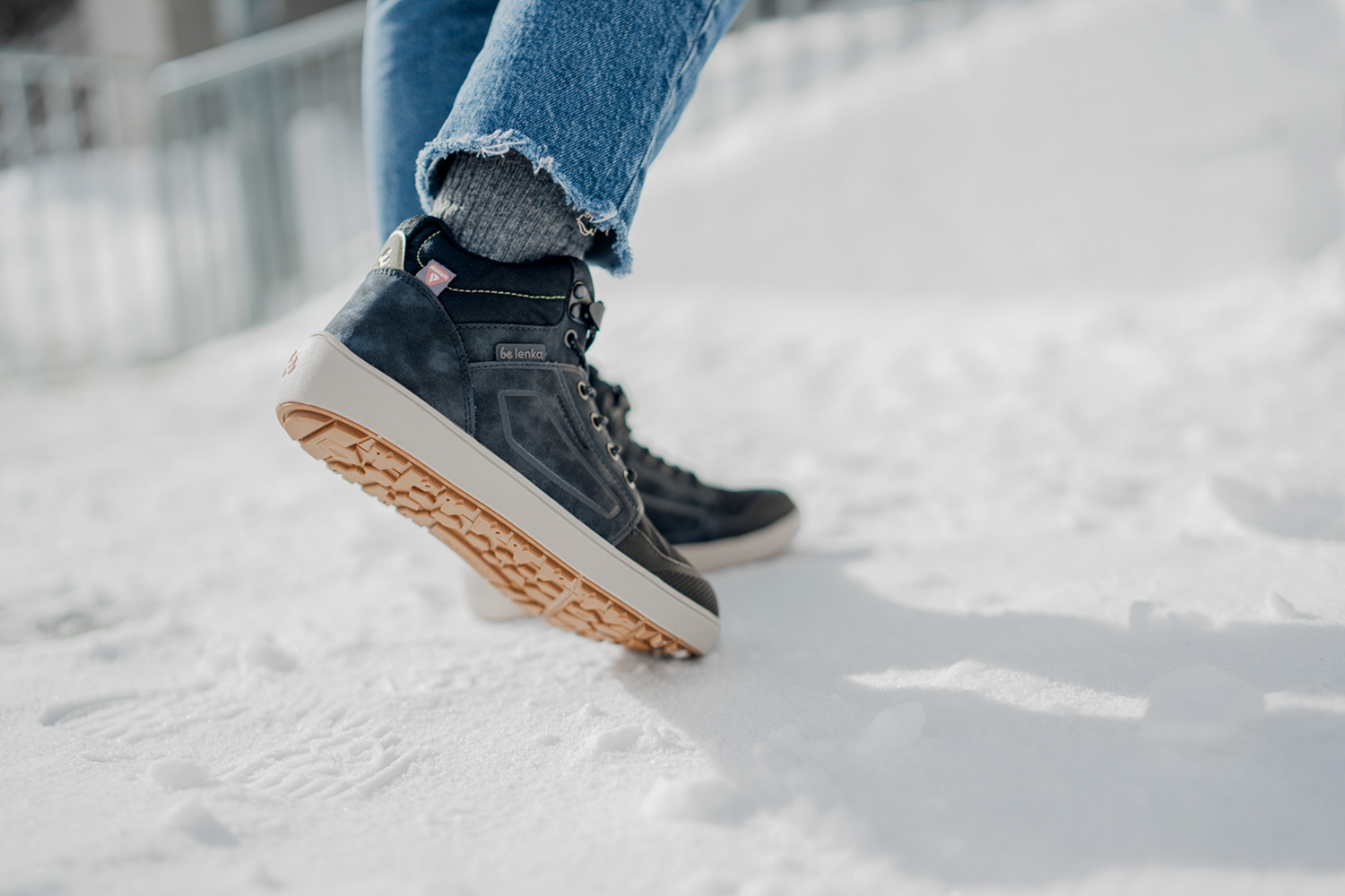 Barefoot chaussures Be Lenka ArcticEdge - Charcoal Black.