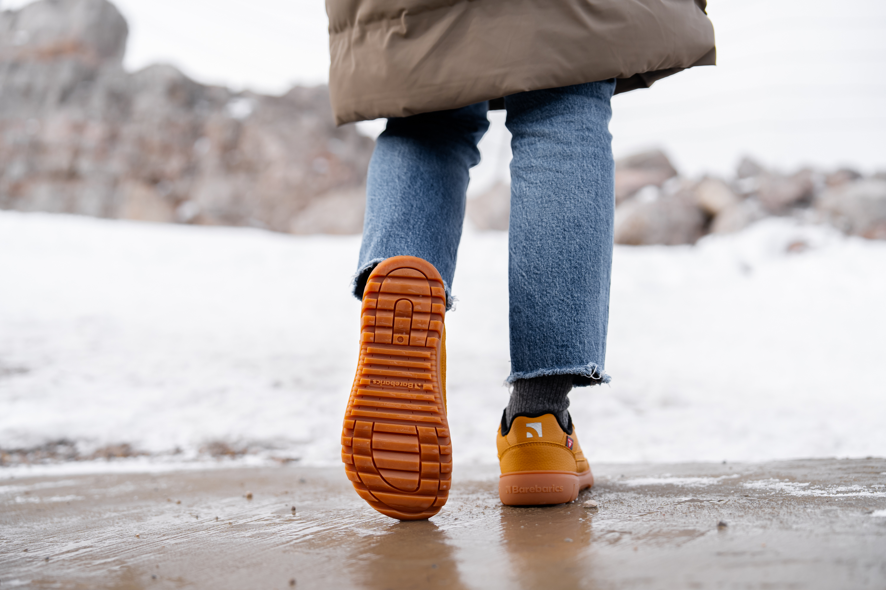 Barefoot Sneakers Barebarics Zing Frost - Light Caramel.