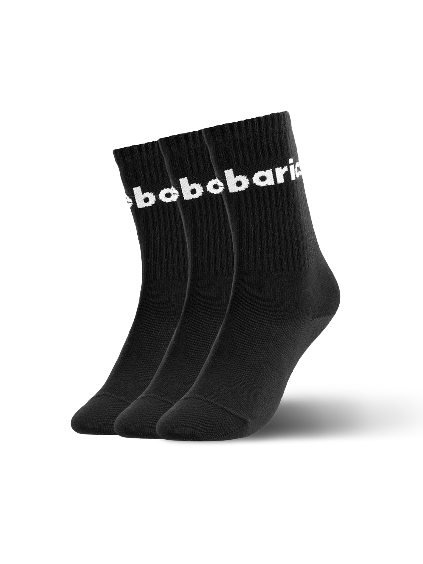 Barebarics - Chaussettes Barefoot - Crew - Black - Big logo - 3 pack