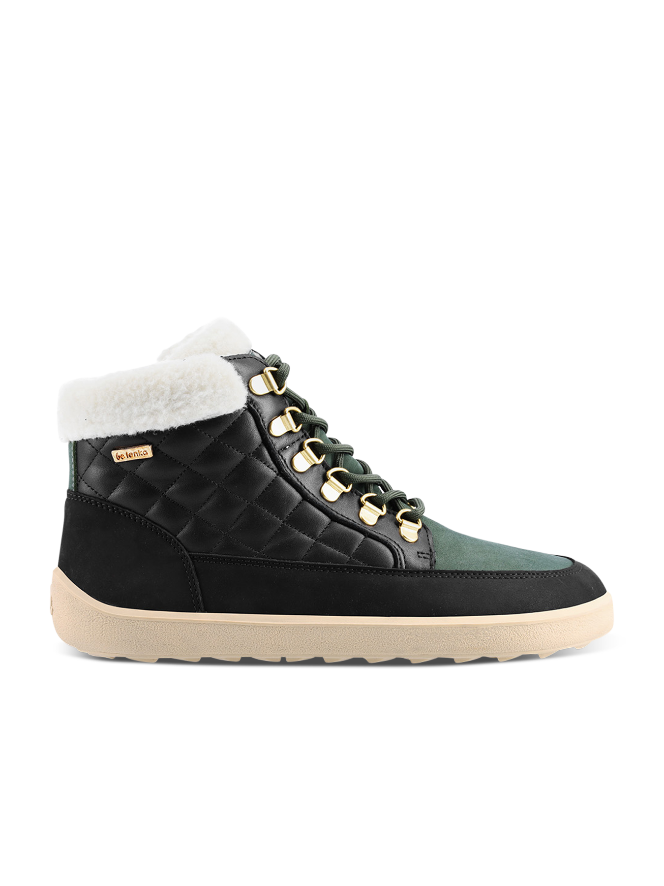 Barefoot chaussures Be Lenka Olivia - Black & Dark Green